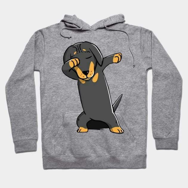 Dachshund Dabbing Dachshund Lovers Hoodie by GRADA